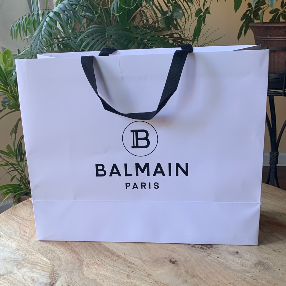 BALMAIN  Paper Shopping Bag - Large